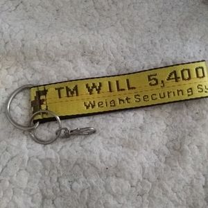 Off white keychain accessory